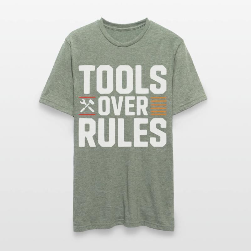 Tools Over Rules Statement Design Unisex Polycotton T-Shirt