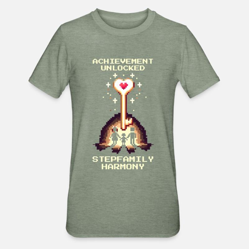 Harmonie Patchwork Débloquée | Patchwork - T-shirt polycoton Unisexe - vert kaki chiné