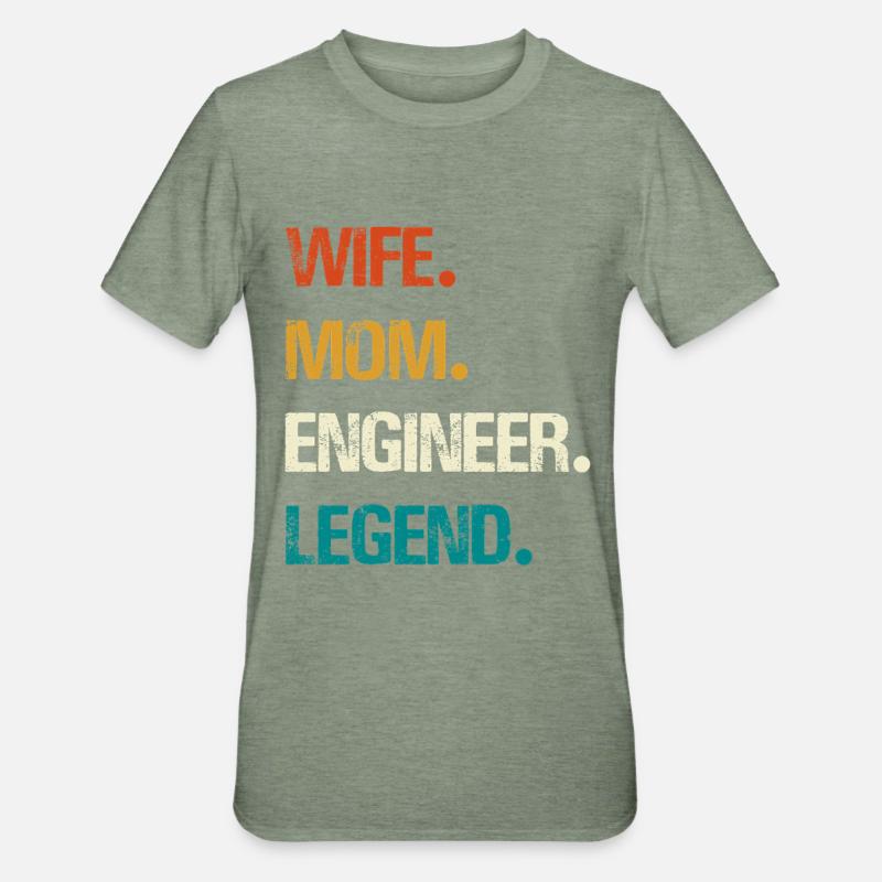 Engineer Legend – Strong Women's Technology - Unisex Polycotton T-Shirt - heather military green