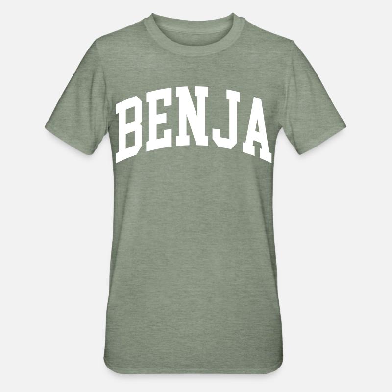 Benja - T-shirt polycoton Unisexe - vert kaki chiné