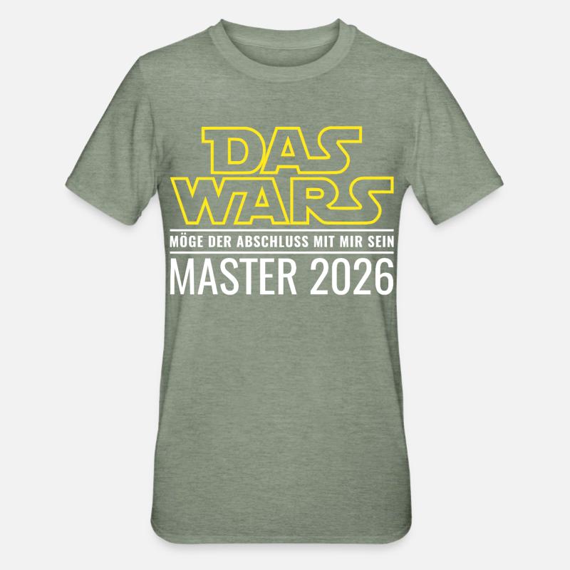 Master 2026 Das wars - Unisex Polycotton T-Shirt - Militärgrün meliert