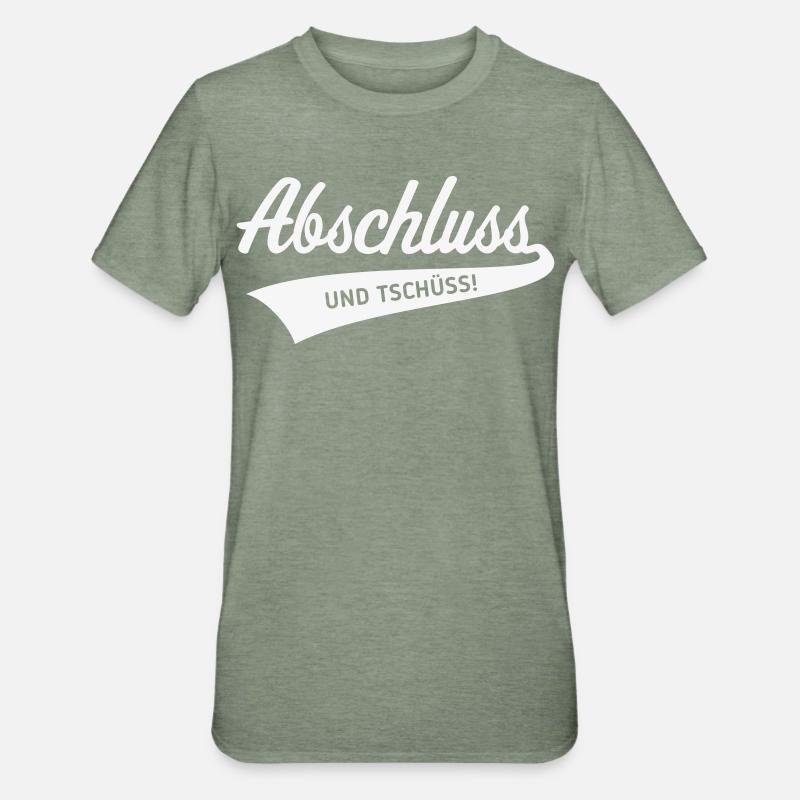 Conclusion – and bye! (Graduation / White) - Unisex Polycotton T-Shirt - heather military green