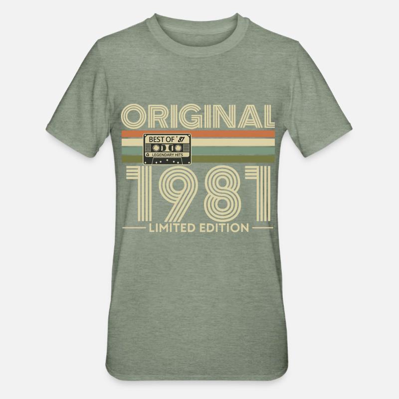 Original 1988 Edition Retro Cassette - T-shirt polycoton Unisexe - vert kaki chiné