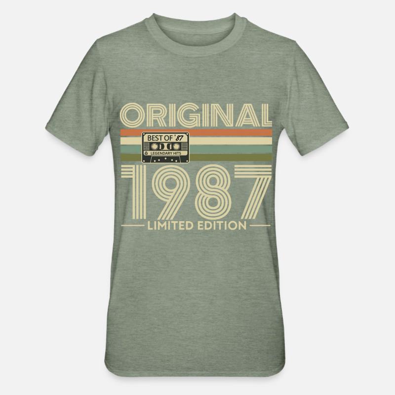 Original 1987 Edition Retro - T-shirt polycoton Unisexe - vert kaki chiné