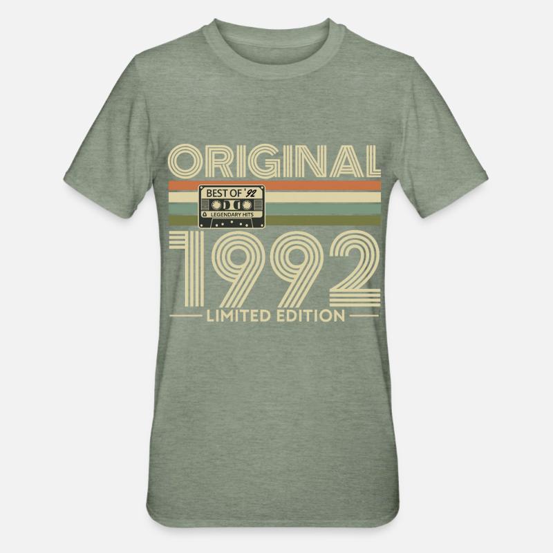 Original 1992 Édition Limitée Rétro - T-shirt polycoton Unisexe - vert kaki chiné