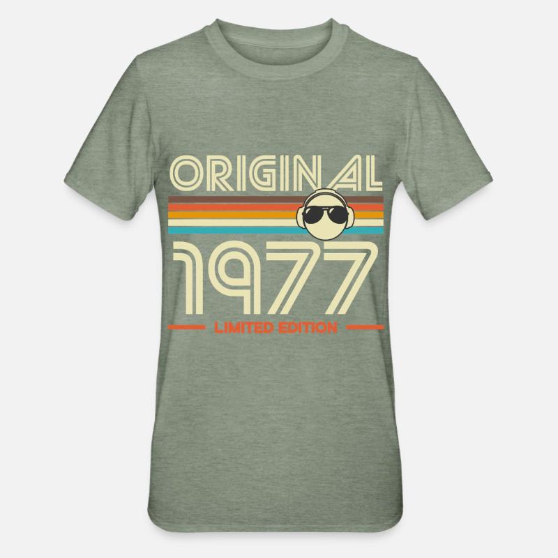 Original 1977 Édition Limitée - T-shirt polycoton Unisexe - vert kaki chiné
