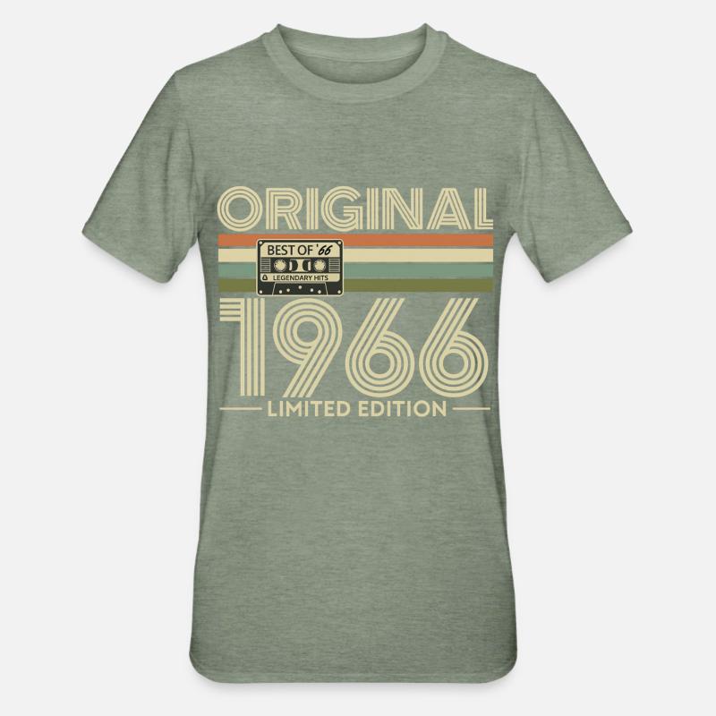 Original 1966 Édition Limitée - T-shirt polycoton Unisexe - vert kaki chiné