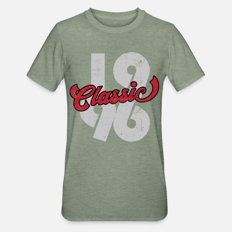 Classique 1996 - T-shirt polycoton Unisexe - vert kaki chiné