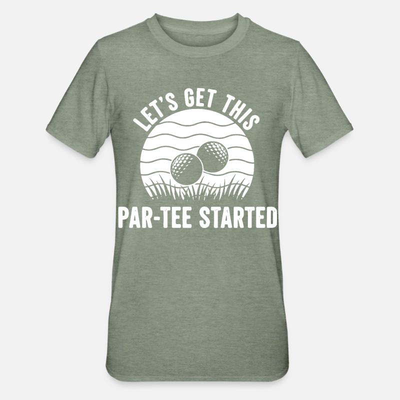 Par Tee Golf Saying - Unisex Polycotton T-Shirt - heather military green