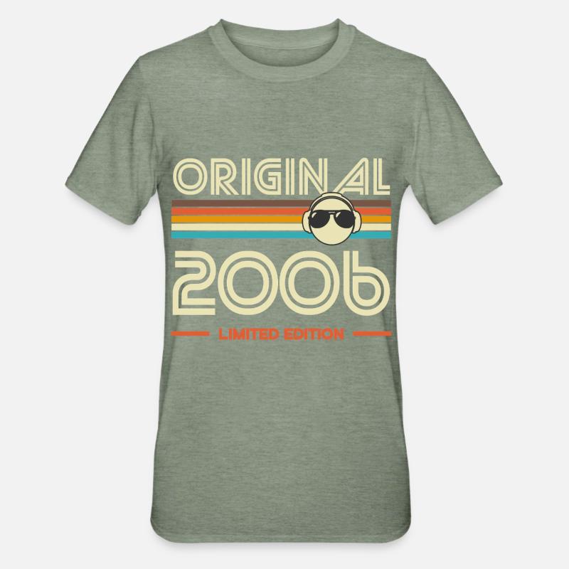 Original 2006 Limited Edition - Unisex Polycotton T-Shirt - Militärgrün meliert