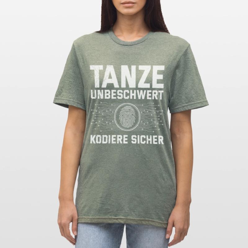 Codeur scientifique DANSE SANS SOUCI, CODE EN TOUTE SÉCURITÉ T-shirt polycoton Unisexe