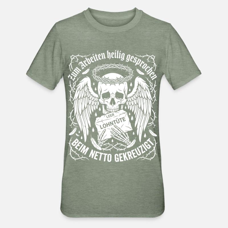 Canonized for work - Unisex Polycotton T-Shirt - heather military green