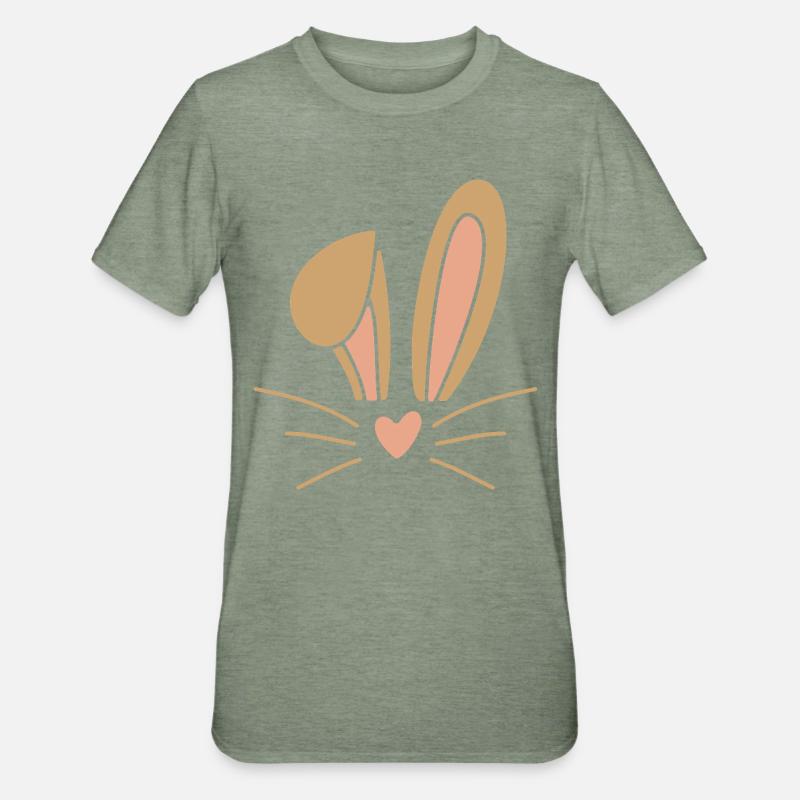Easter Bunny Easter - Unisex Polycotton T-Shirt - heather military green