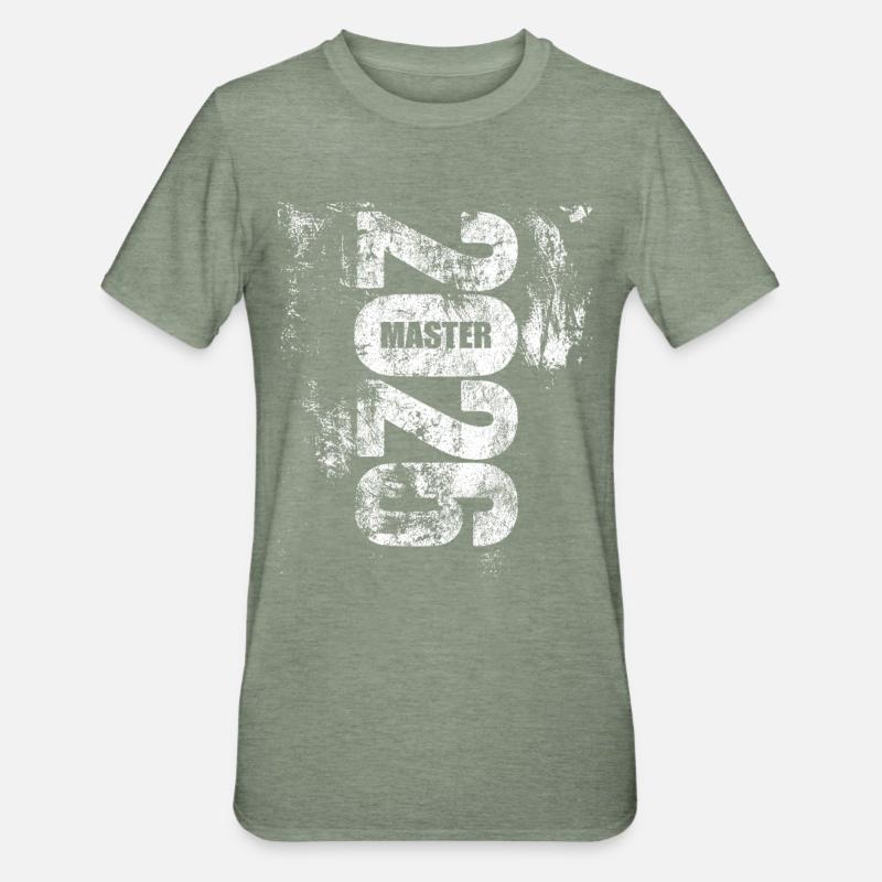 Master 2026 | Enfin terminé - T-shirt polycoton Unisexe - vert kaki chiné