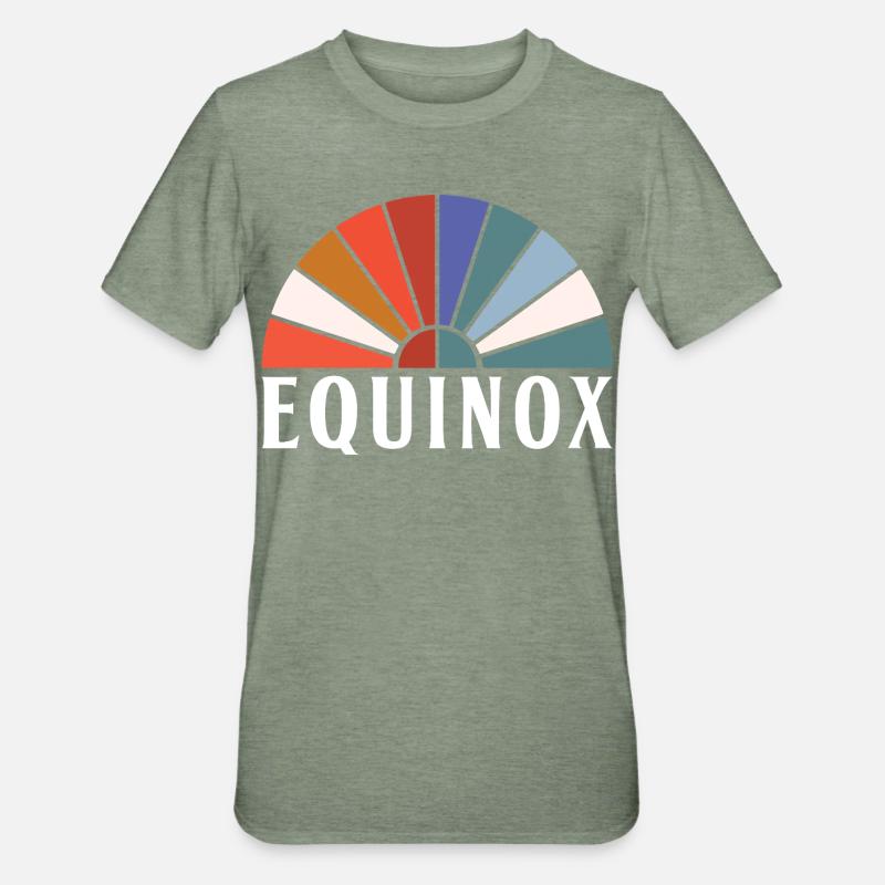 Equinox Happy Easter Ostara Eostre - Unisex Polycotton T-Shirt - heather military green