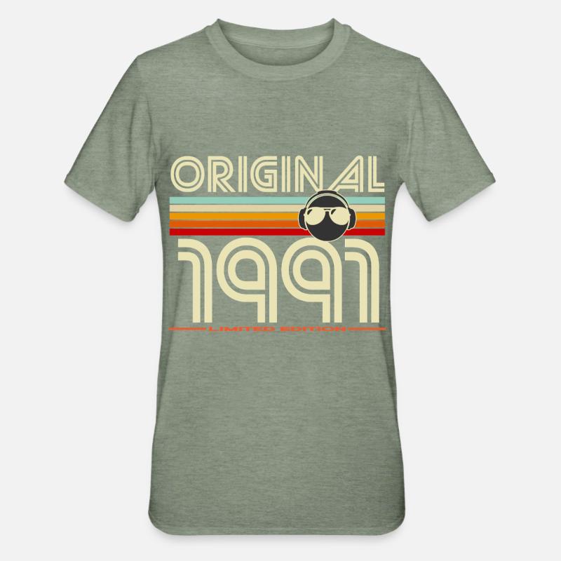 Original 1991 Rétro Edition - T-shirt polycoton Unisexe - vert kaki chiné