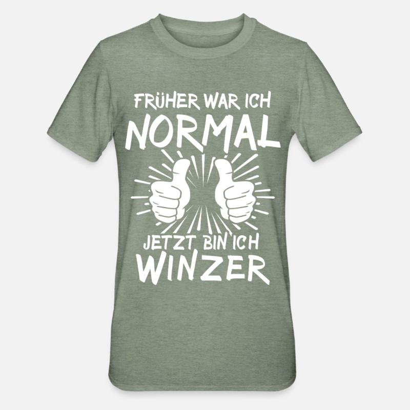 Winzer - Unisex Polycotton T-Shirt - Militärgrün meliert