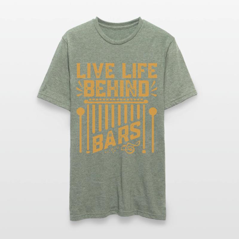 Marimbist Leben hinter Gittern Percussion Pit Unisex Polycotton T-Shirt