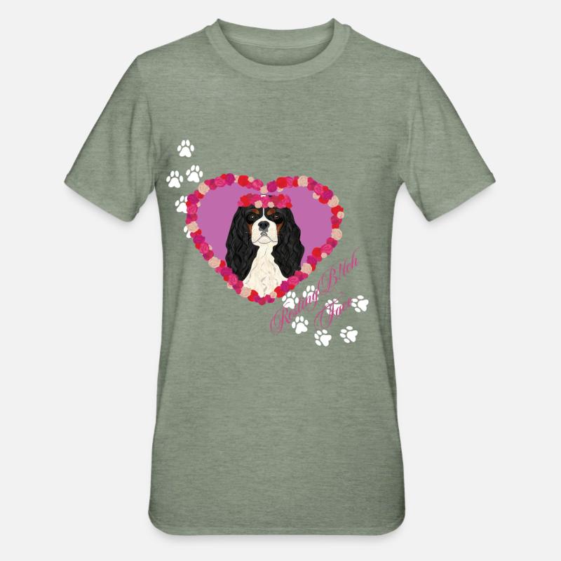 Resting B!tch Face Cavalier King - Unisex Polycotton T-Shirt - heather military green