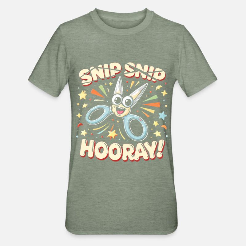 Vasectomie - T-shirt polycoton Unisexe - vert kaki chiné