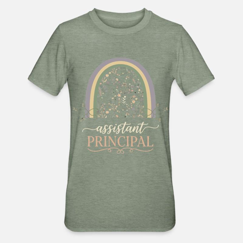 Vice-principal adjoint Rainbow - T-shirt polycoton Unisexe - vert kaki chiné