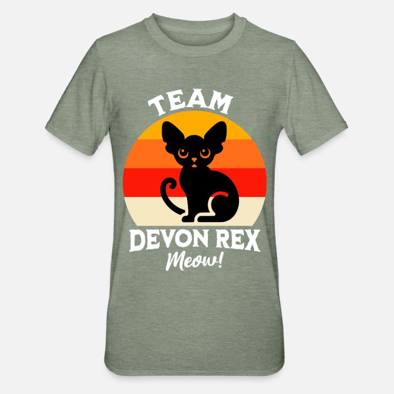 Équipe Devon Rex - T-shirt polycoton Unisexe - vert kaki chiné