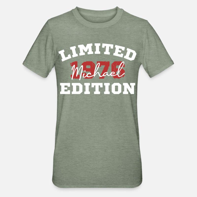 Édition limitée Michael 1976 - T-shirt polycoton Unisexe - vert kaki chiné