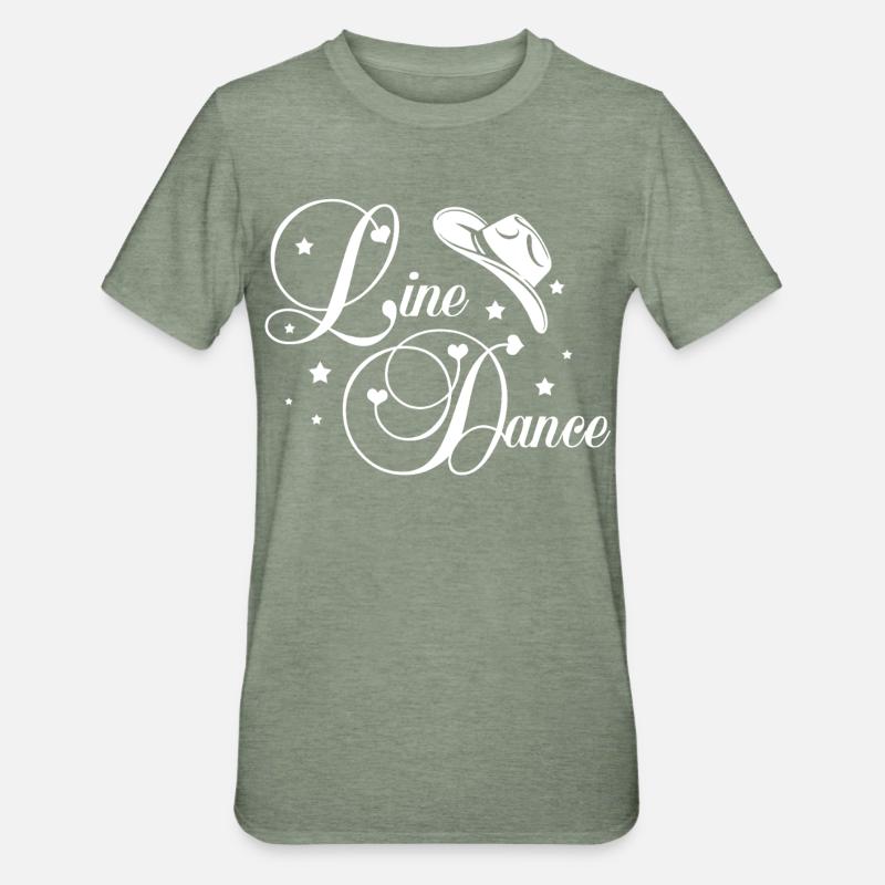 Script de la danse en ligne - T-shirt polycoton Unisexe - vert kaki chiné
