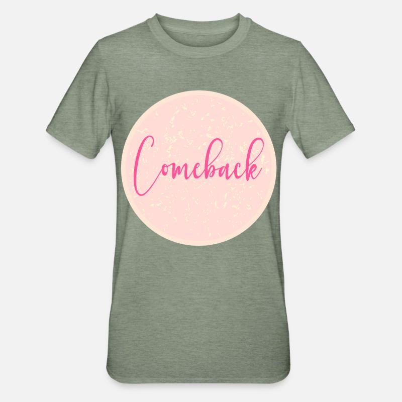 Comeback - Unisex Polycotton T-Shirt - heather military green