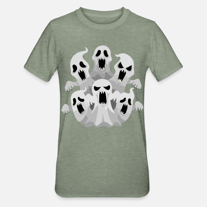 Ghost Pack - Unisex Polycotton T-Shirt - heather military green