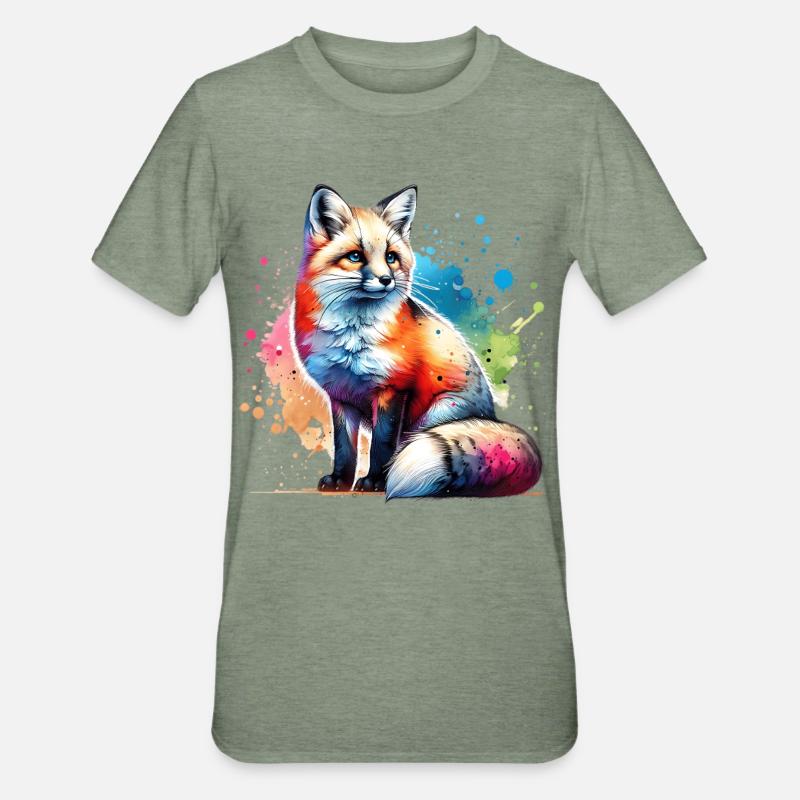 Swiftfuchs Geschenk - Unisex Polycotton T-Shirt - Militärgrün meliert