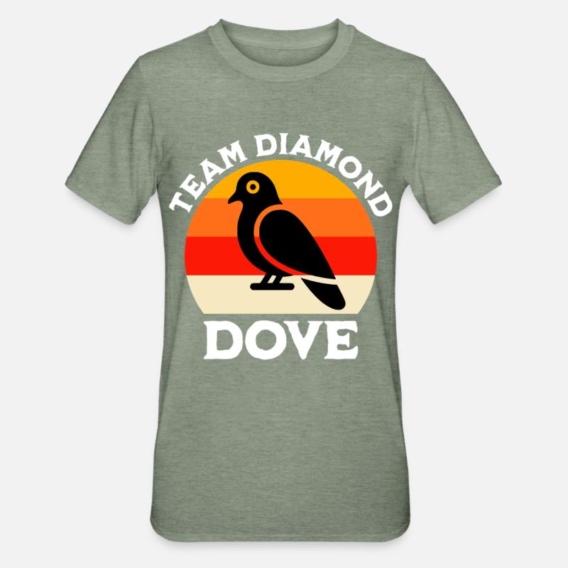 Équipe Diamond Pigeon - T-shirt polycoton Unisexe - vert kaki chiné