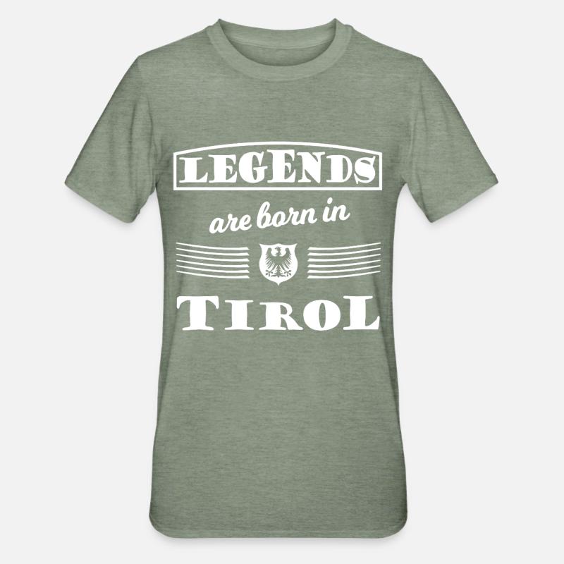 Legends from Tyrol - Unisex Polycotton T-Shirt - heather military green