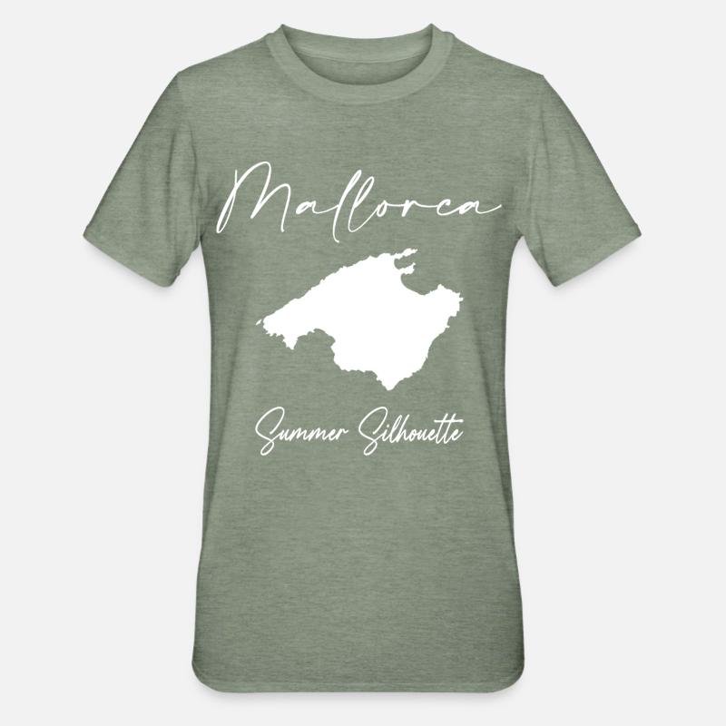 Majorca - Unisex Polycotton T-Shirt - heather military green