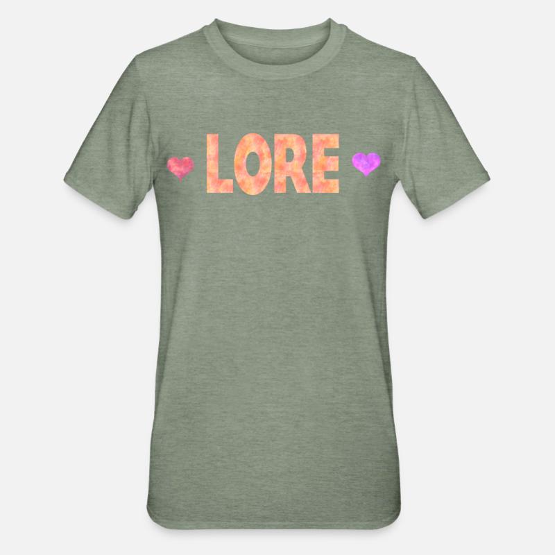 Lore - Unisex Polycotton T-Shirt - Militärgrün meliert