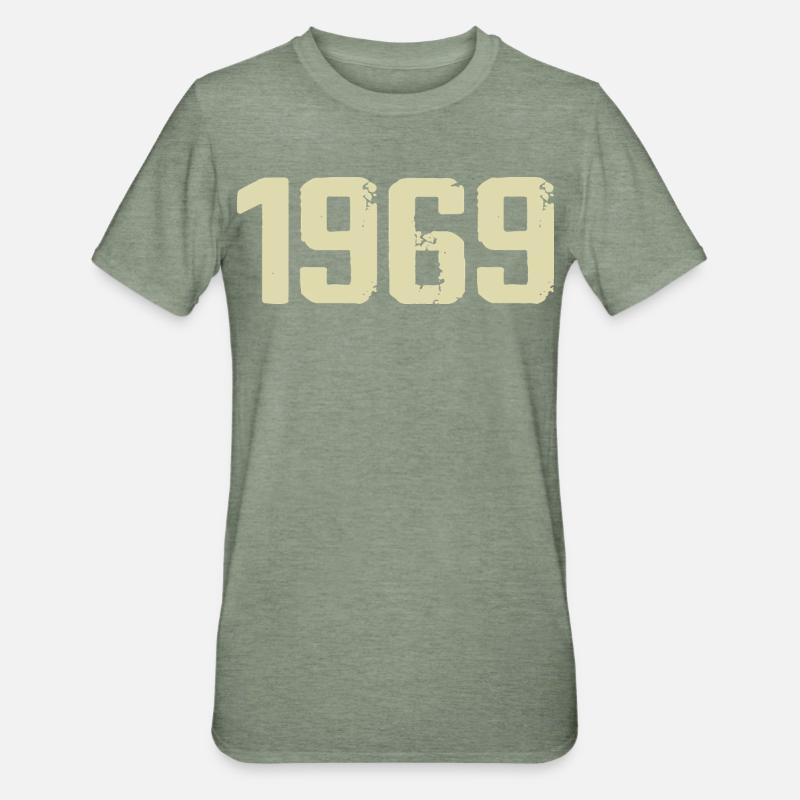 Jubilee 1969 - Unisex Polycotton T-Shirt - heather military green