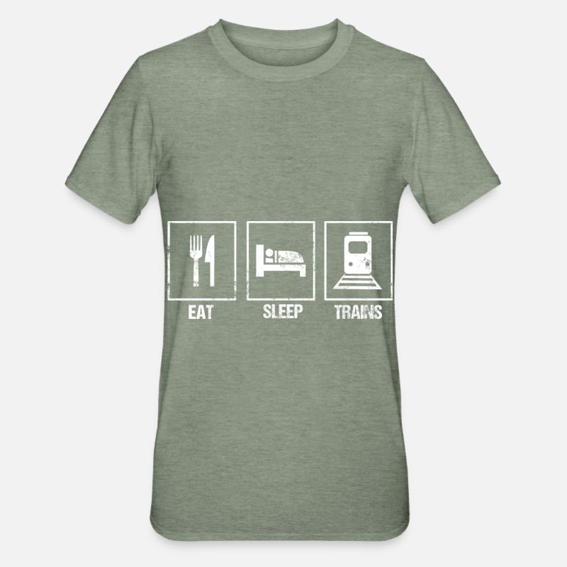 Railway model railway train driver Railway operator - Unisex Polycotton T-Shirt - heather military green