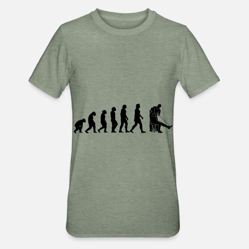 Fysioterapi Fysioterapi - Unisex polycotton T-shirt - militærgrønmeleret