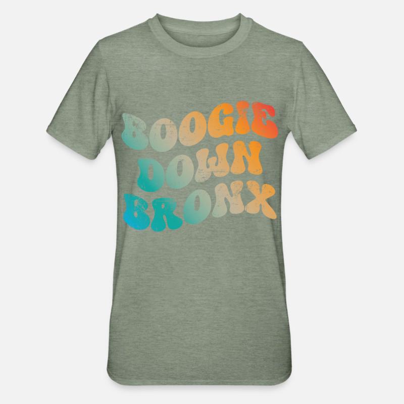 Boogie Down Bronx - T-shirt polycoton Unisexe - vert kaki chiné