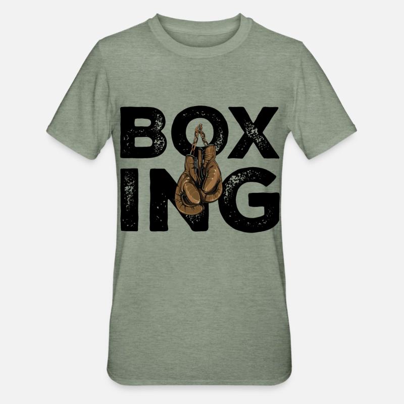 Gants de boxe Boxe - T-shirt polycoton Unisexe - vert kaki chiné