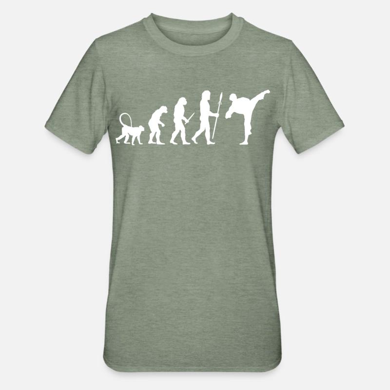 Karate Evolution - Unisex Polycotton T-Shirt - heather military green