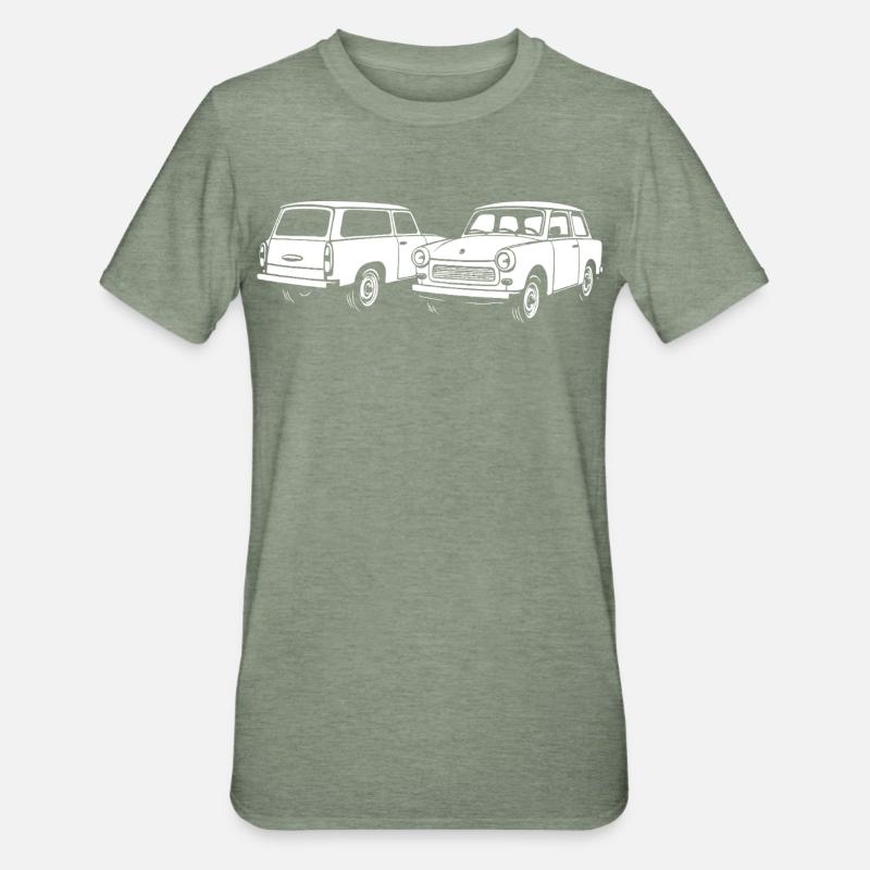 Icônes à deux temps - T-shirt polycoton Unisexe - vert kaki chiné