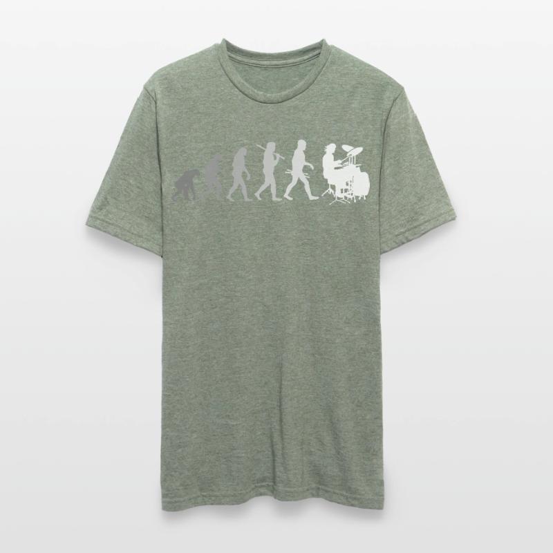 Evolution de la chemise Drums Drummer T-shirt polycoton Unisexe