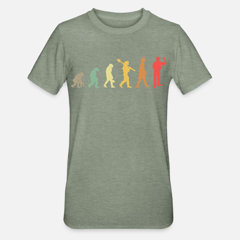 Fléchettes Evolution Lecteur de fléchettes - T-shirt polycoton Unisexe - vert kaki chiné