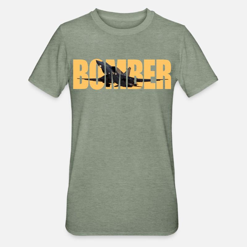 Bomber Tu-22 M3 - Unisex Polycotton T-Shirt - heather military green