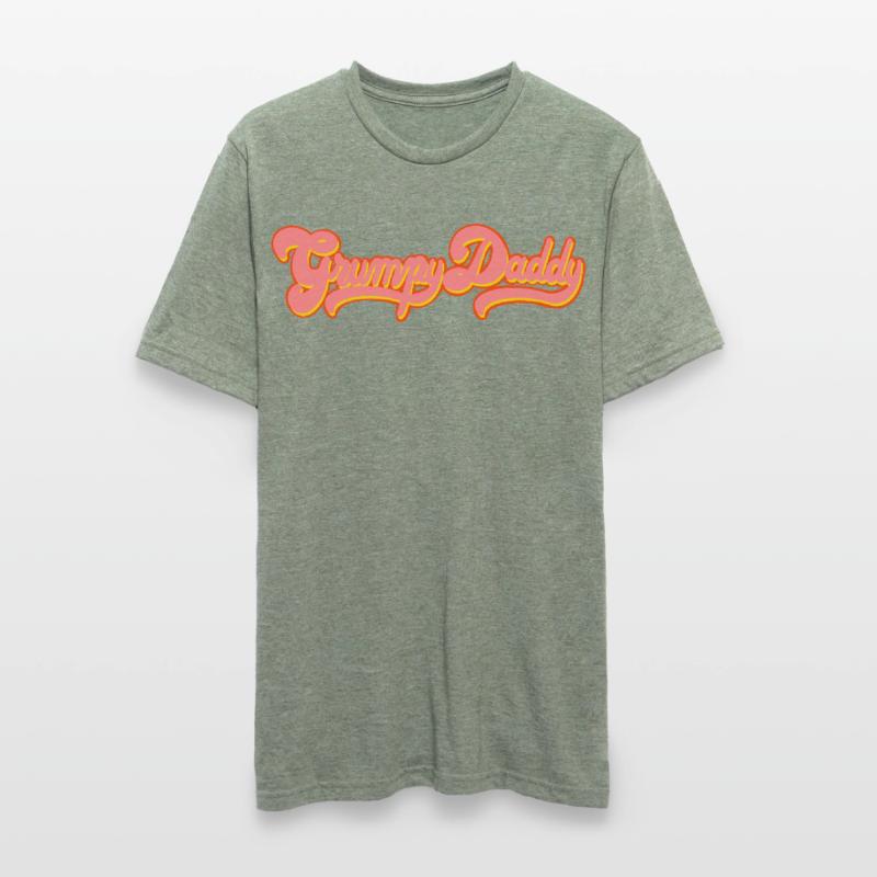 Grumpy Daddy Retro Script - Farbe "Exploitation" Unisex Polycotton T-Shirt