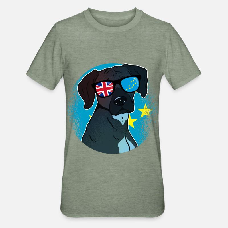 Tuvalu - T-shirt polycoton Unisexe - vert kaki chiné