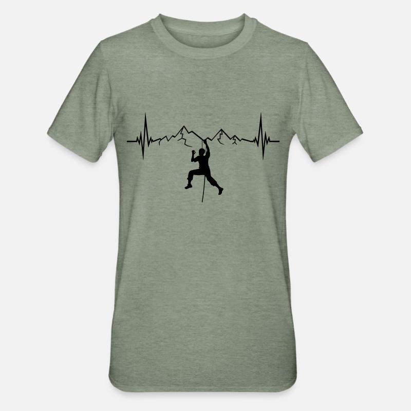 177777 - T-shirt polycoton Unisexe - vert kaki chiné