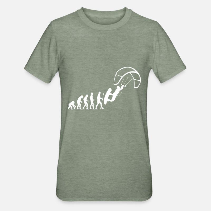 Kite Evolution - Unisex Polycotton T-Shirt - heather military green