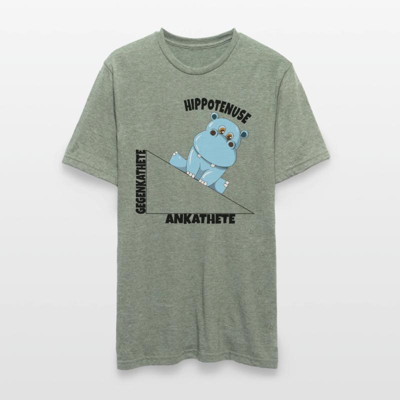 Math Hippotenuse Angular Function Hypotenuse Hippo Unisex Polycotton T-Shirt